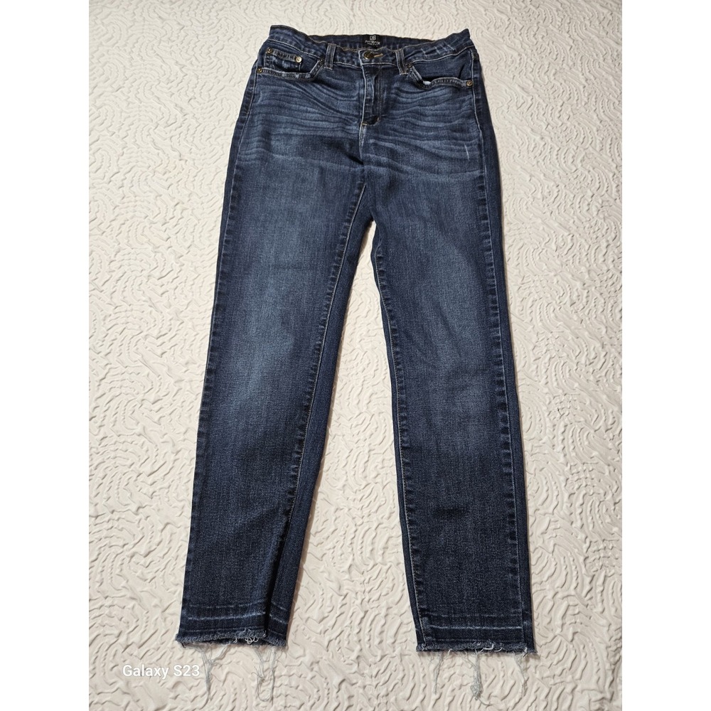 JUST BLACK Jeans 28 Dark Wash Blue Skinny Ankle Made in USA Denim